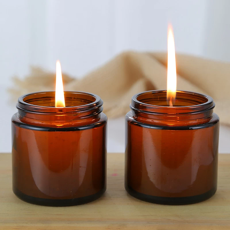 soy wax glass candle jar with aluminium cap 250ml