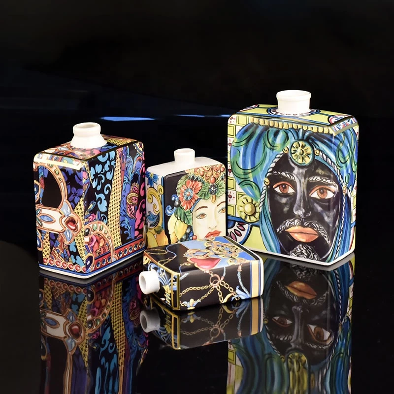 Bulk Chinese style ceramic fragrance Perfume Bottle