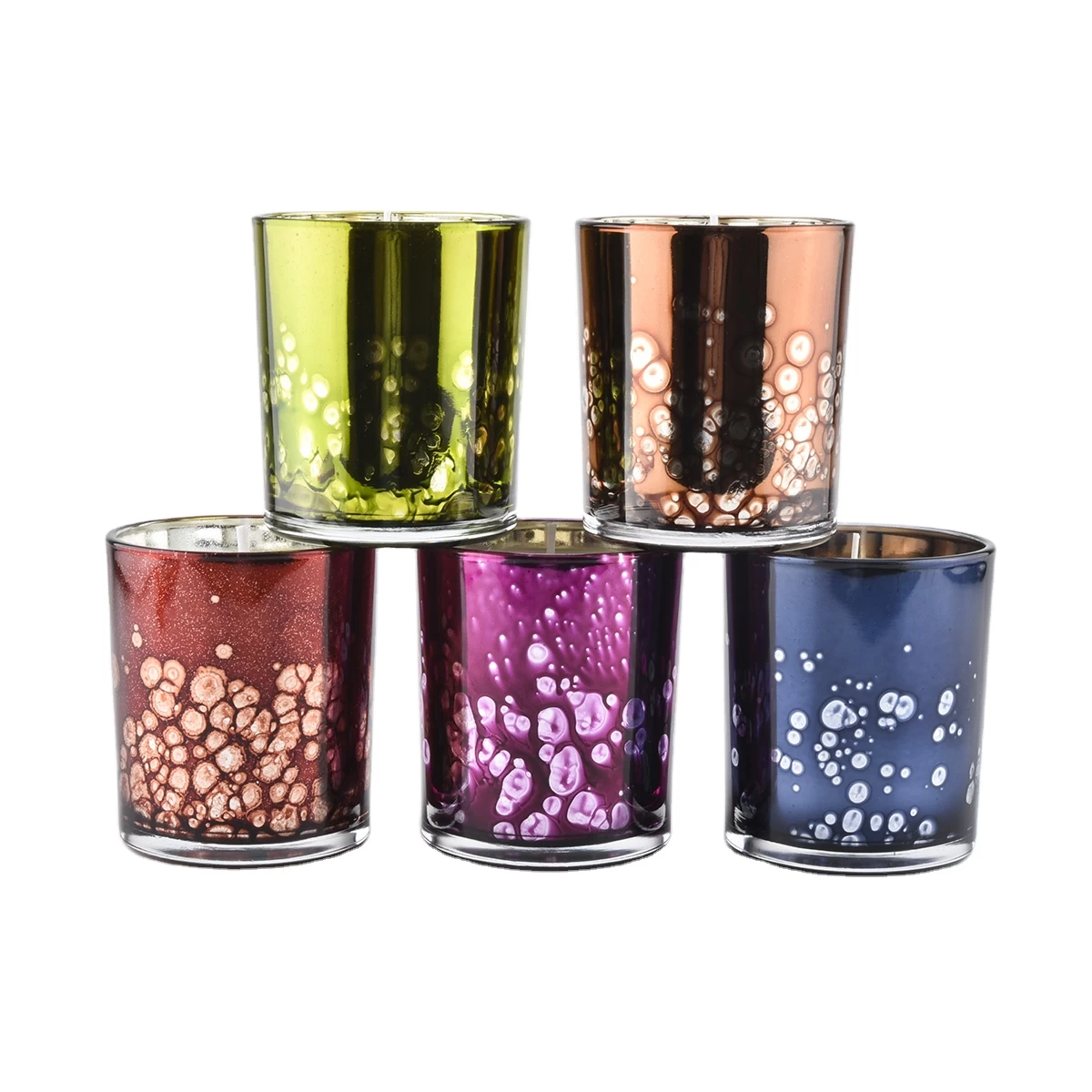 China hot sales 3 size glass votive candle jar manufacturer