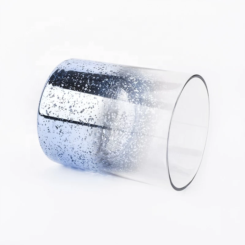 Supplier unique blue mercury empty glass vessels for candles 6 oz 10 oz 12 oz