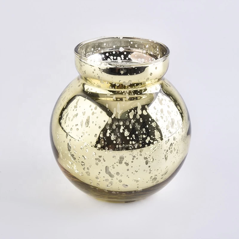 hot sales mercury gold glass candle jar