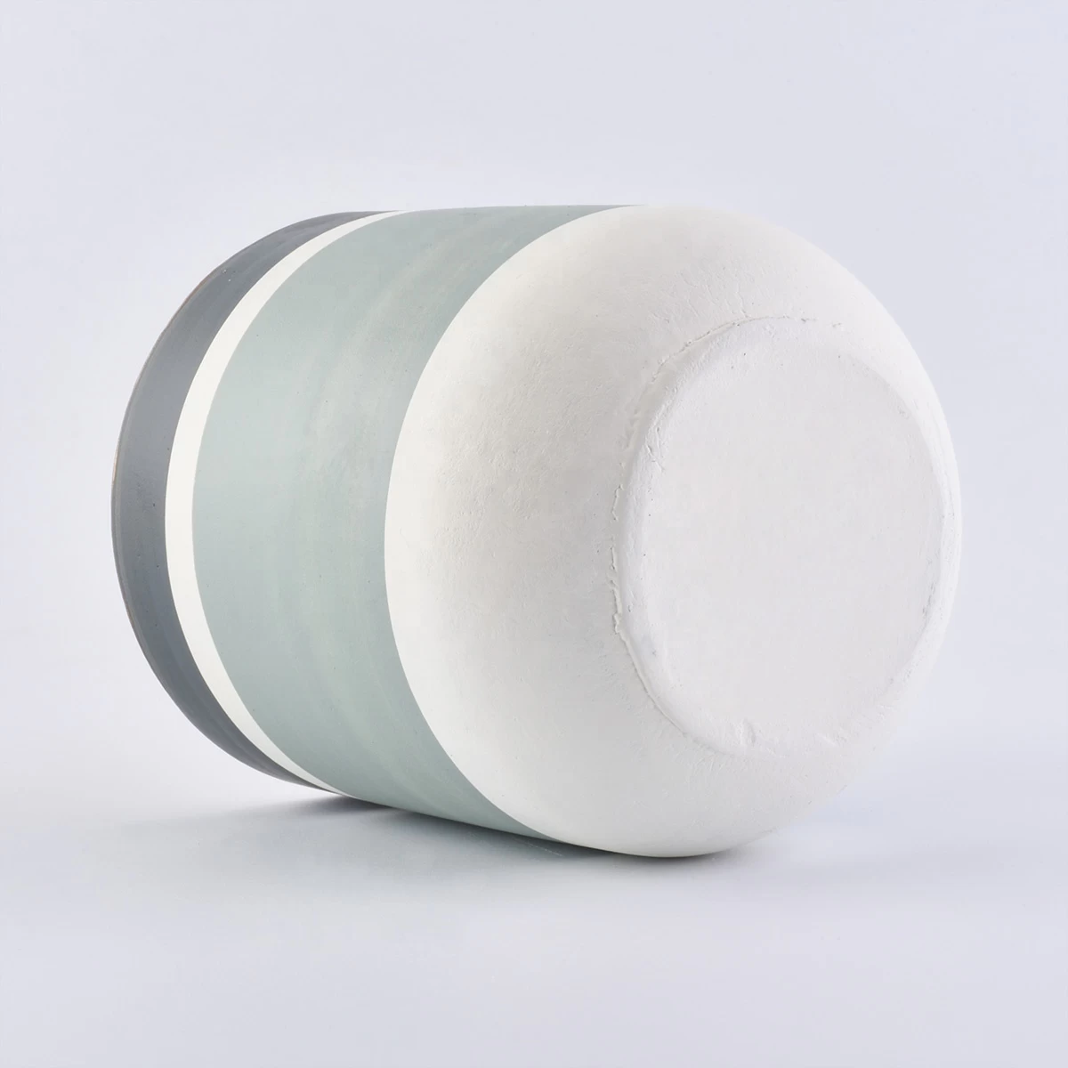 Bulk Custom logo luxury concrete candle cement jar holders