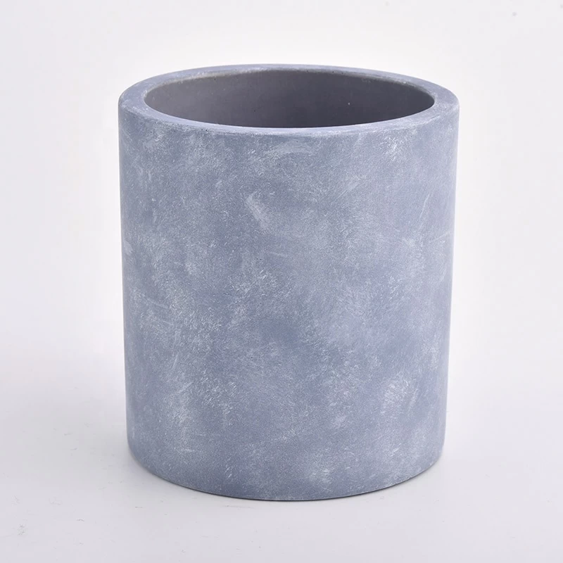 simple luxury cement candle container