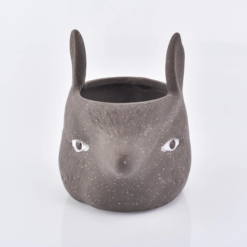 animal ceramic candle container with different shapes for you