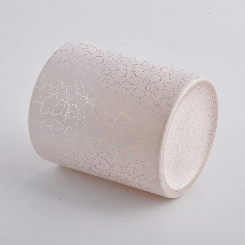 private label candle glass jar with color spraying decoration