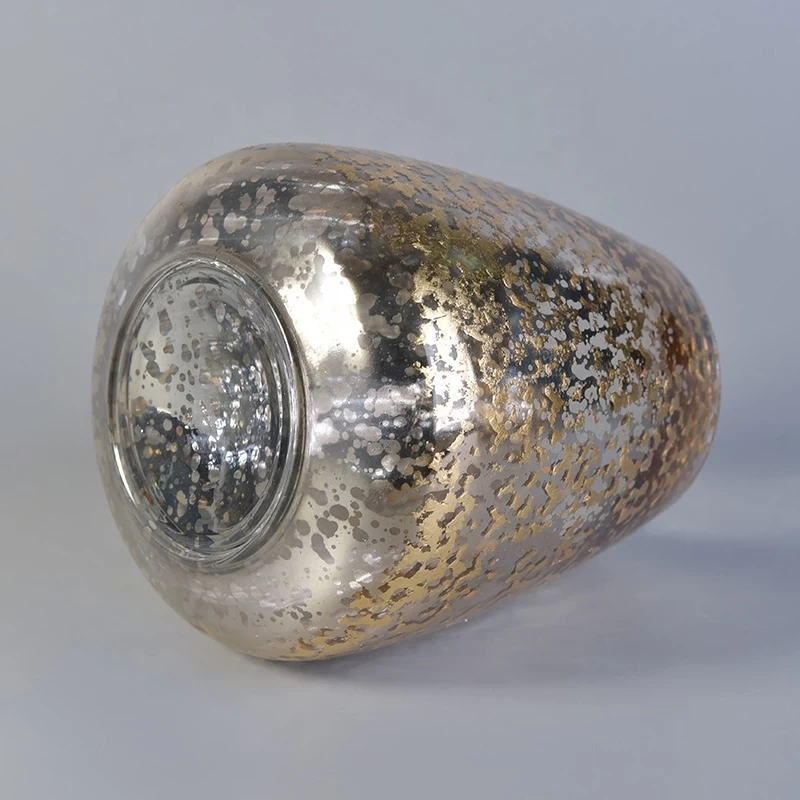 In bulk glass electroplating mercury candle jars holder 8 oz 10 oz