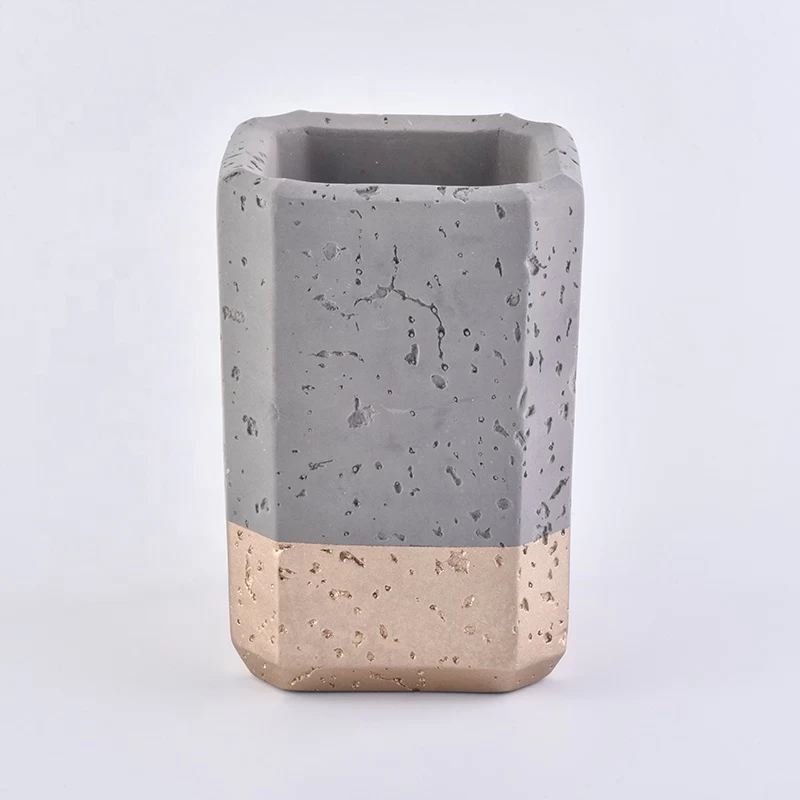 4pcs Concrete bath accessories sets bottle soap dish tumbler