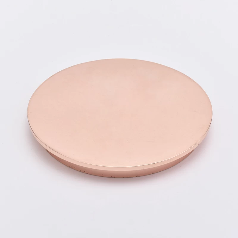 luxury zinc alloy metal lid for candle holders