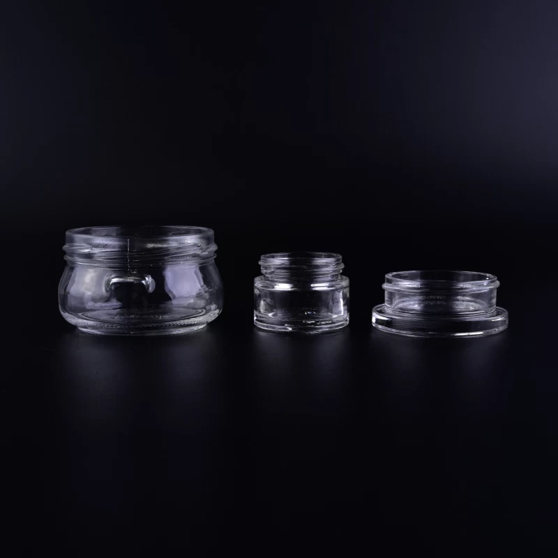 Wholesale 30g 50g Clear Glass Cosmetic Jar For Cream Packaging
