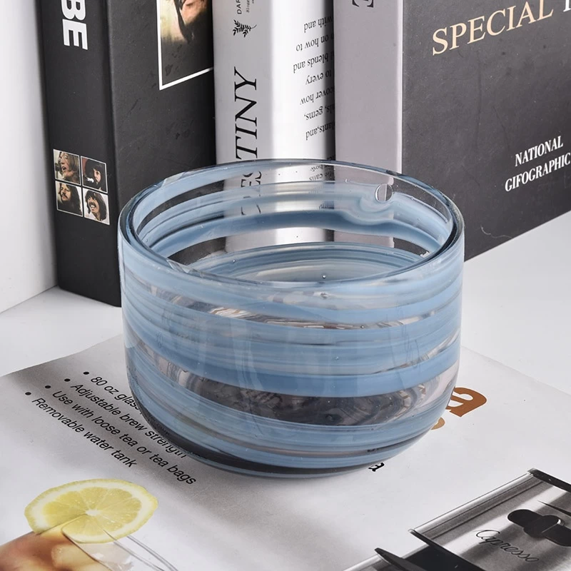 luxury hand craft glass candle jar