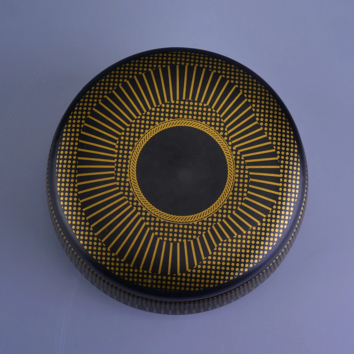 In bulk black luxury candle containers with lid