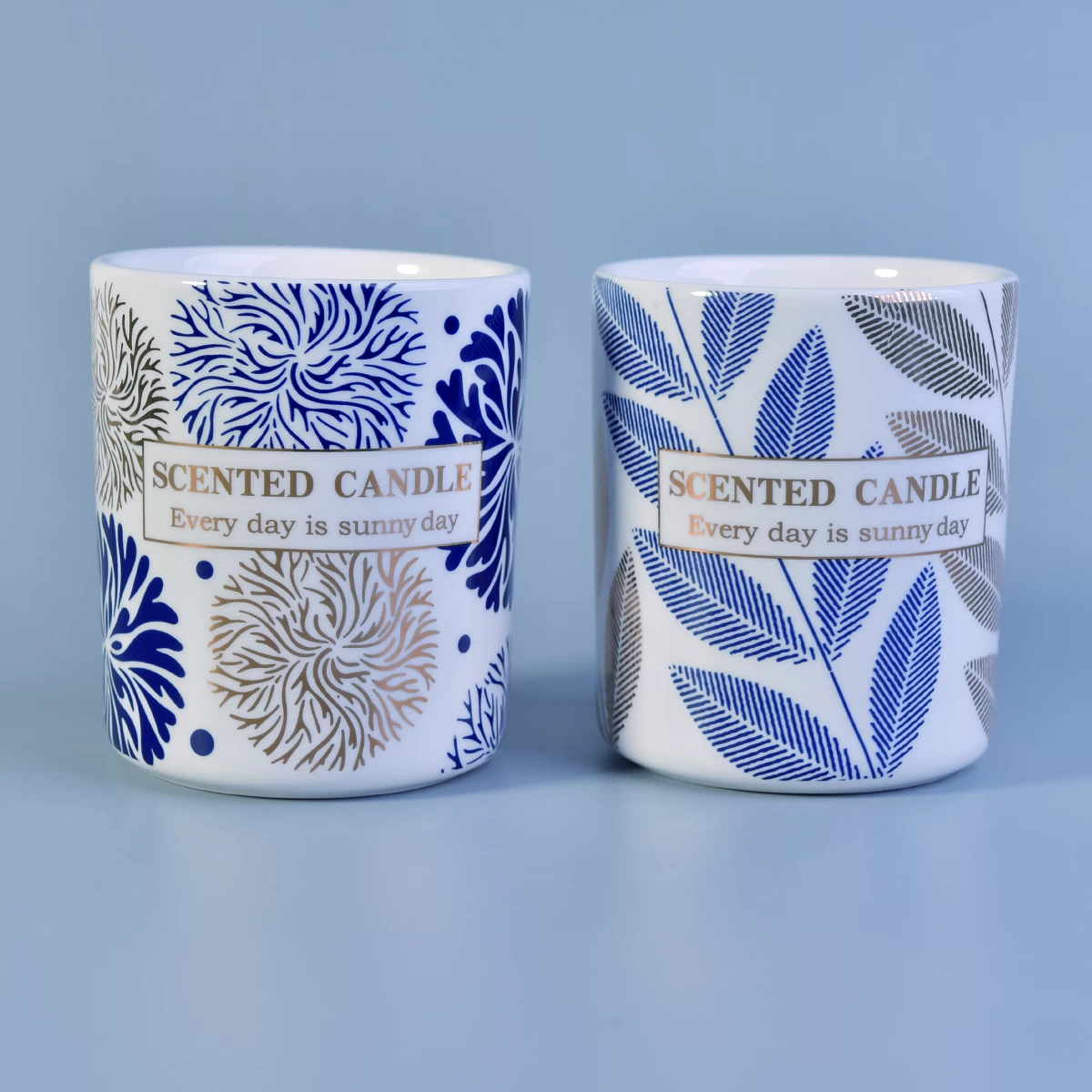 Sunny own design ceramic candle container
