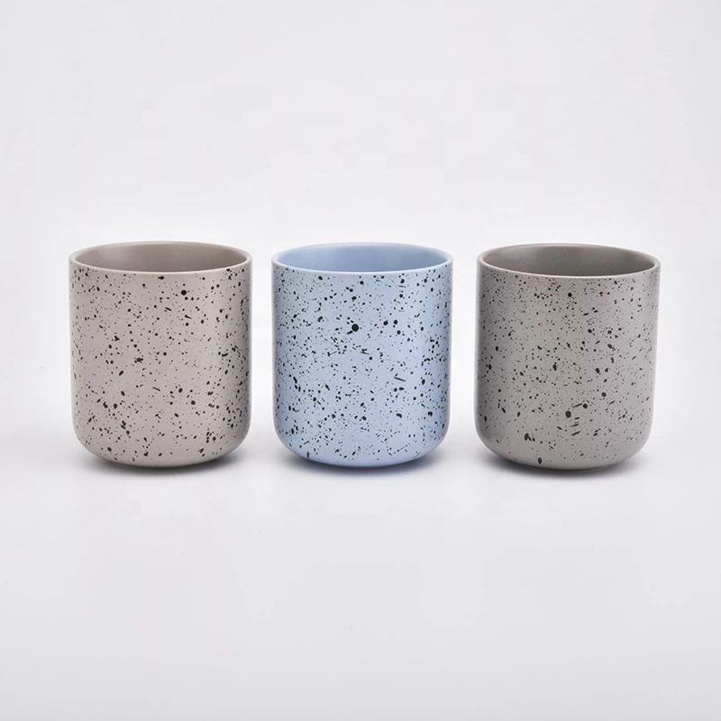 New modern ceramic candle jar