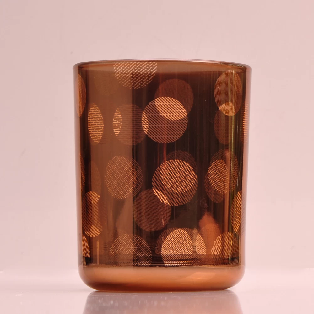 In bulk elegant gold custom laser pretty candle jars 8oz
