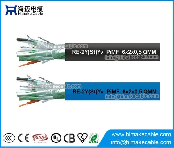 China Individueel en totaal afgeschermde instrumentatiekabels RE-2Y(St)Yv PiMF TiMF 300V fabrikant