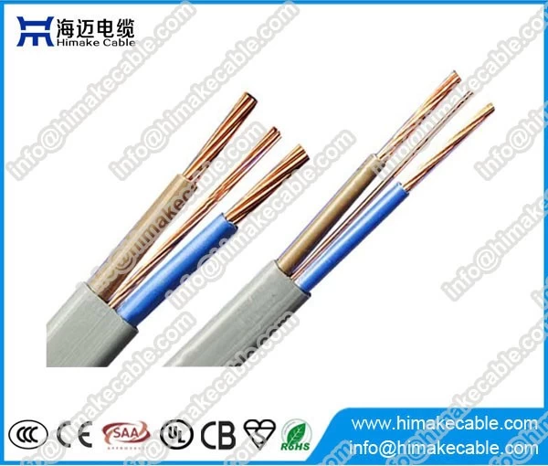 China 3 cores Copper or CCA conductor flat electrical cable China factory manufacturer