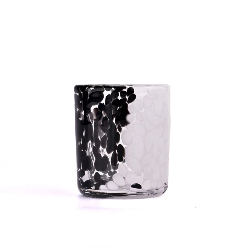 Handmade Spot Leopard glass candle jar wholesale