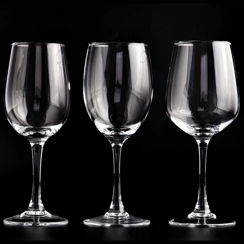 customized 300ml glass wine cup goblet crystal wine glasses sets