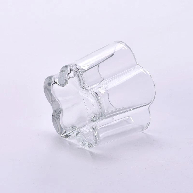 140ml empty clear glass candle jar wholesale