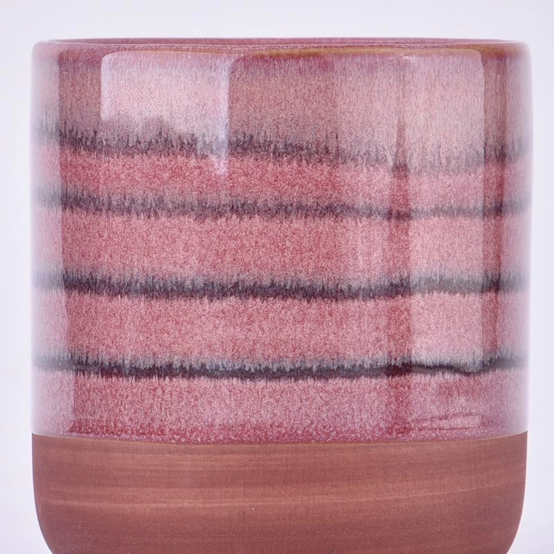 6oz round bottom votive ceramic candle jars