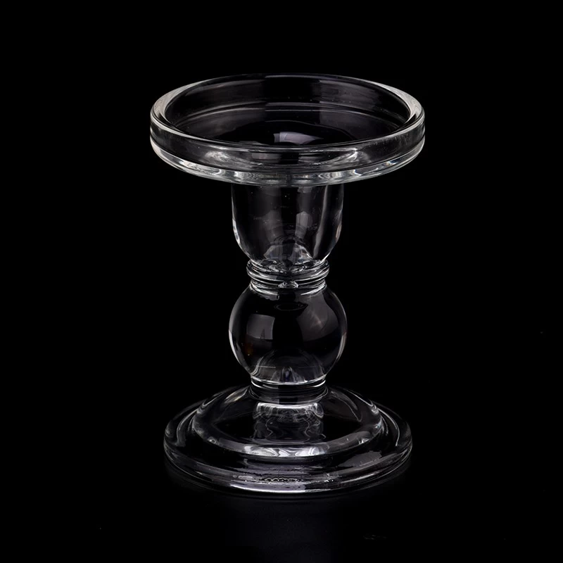 classic glass pillar candle holders candlestick