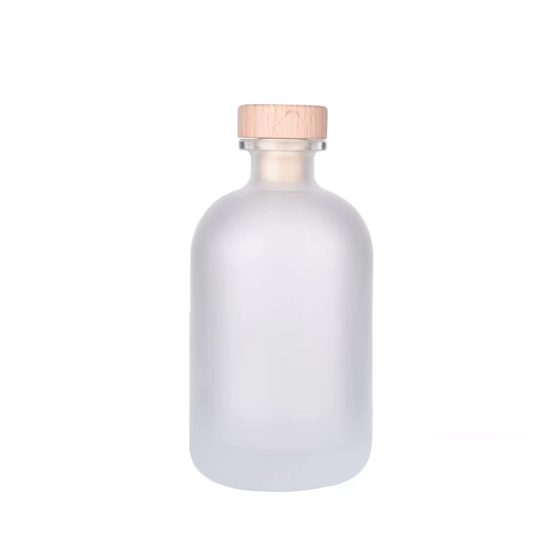  frosted reed diffuser bottle with wooden stopper wholesale