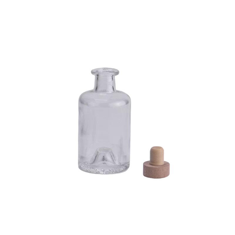 120ml clear glass reed diffuser bottle with stopper wholesale 