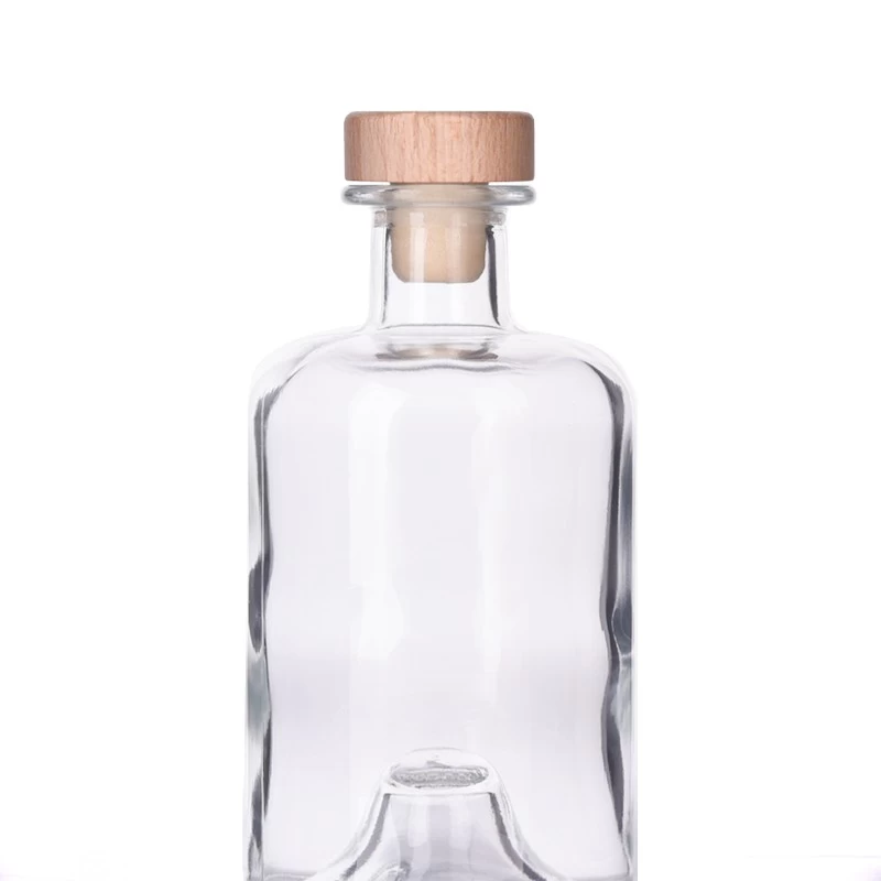 400ml clear glass reed diffuser bottle with mountain design