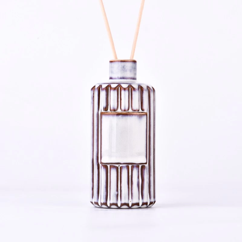 Luxury Cylinder Ceramic reed diffuser with Home Decor 