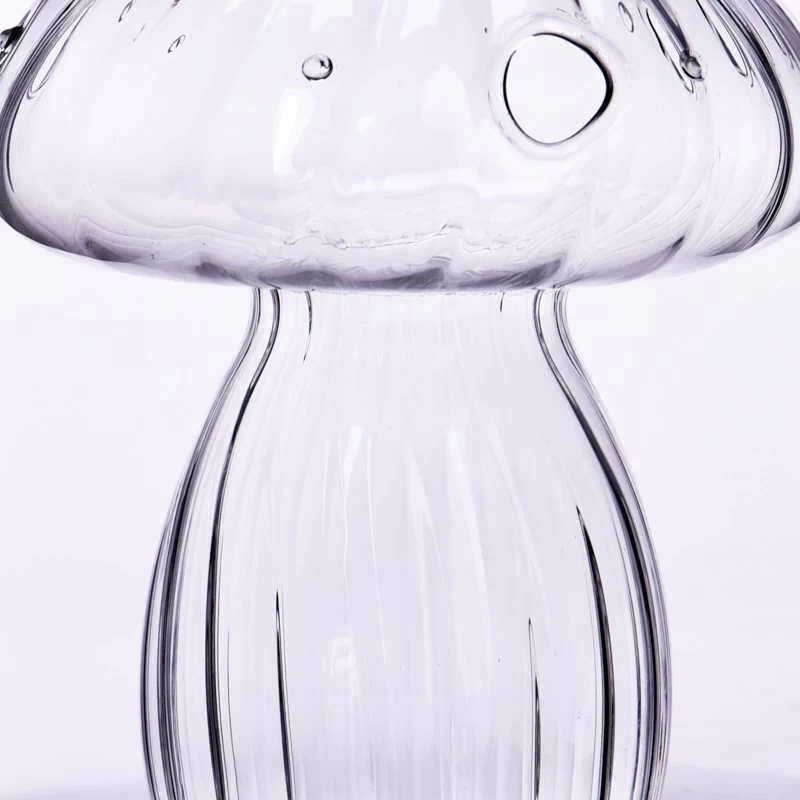 luxury borosilicate glass mushroom reed diffuser bottle