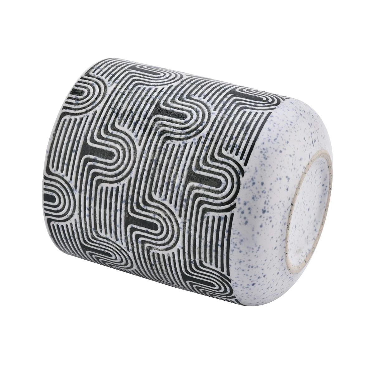 Unikalne dekoracyjne ceramiczne świeczki z okrągłym dnem Ceramiczne słoiki na świece