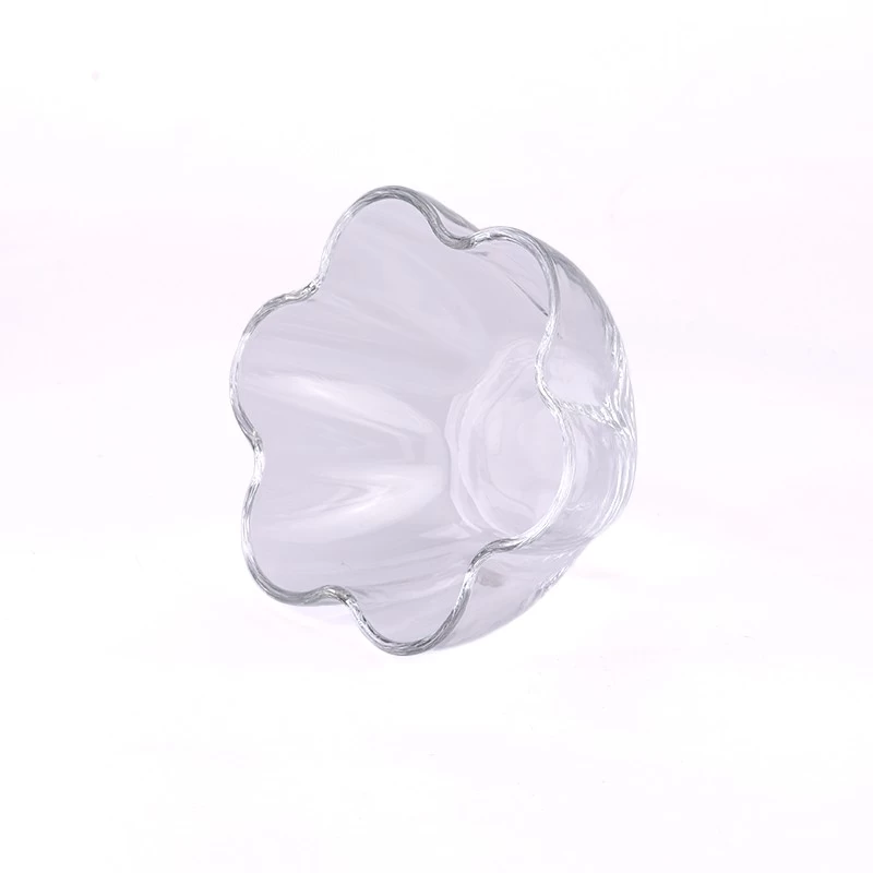 10oz empty glass candle container for home decor 