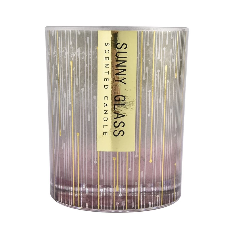Wholesale 11 oz stained glass candle jar for home decor
