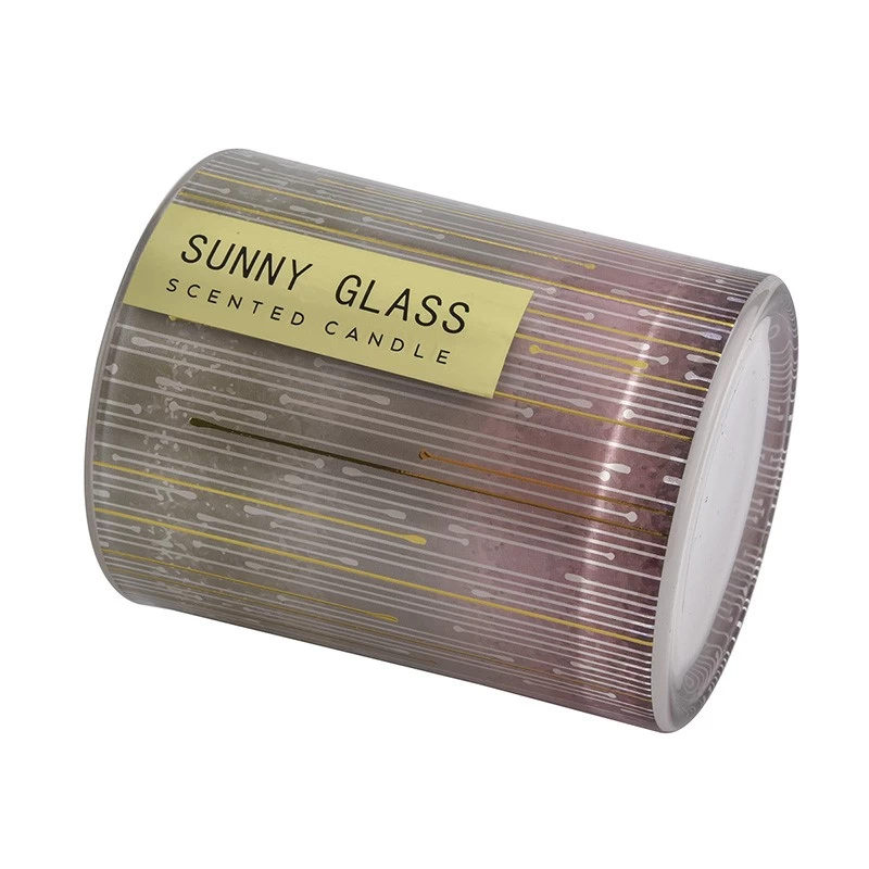 Wholesale 11 oz stained glass candle jar for home decor