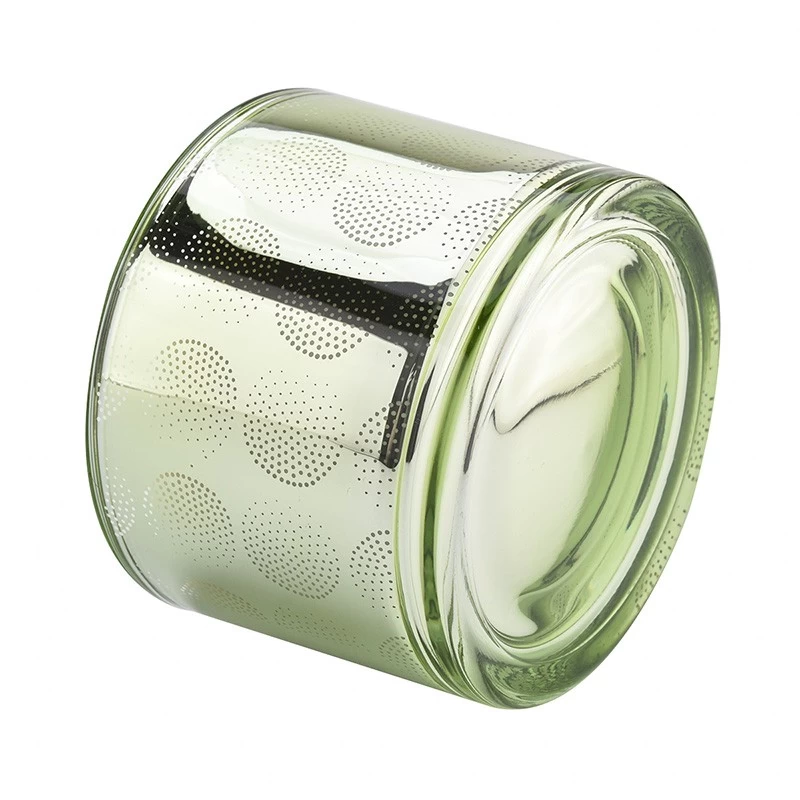 Wholesale three core green laser process large glass candle jar - COPY - ls2i70
