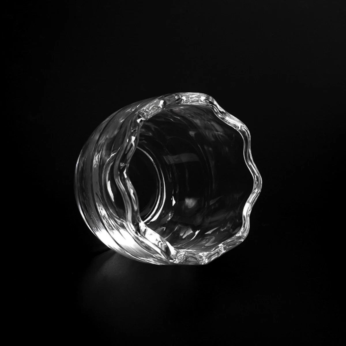 Unique egg shape glass candle jar wholesale