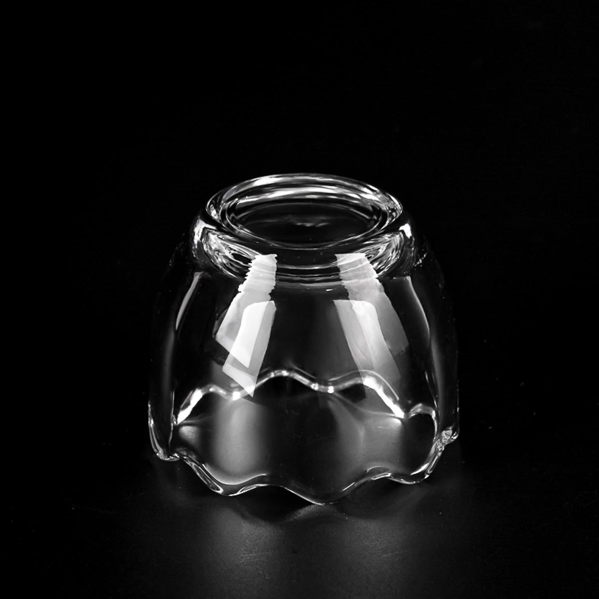 Unique egg shape glass candle jar wholesale