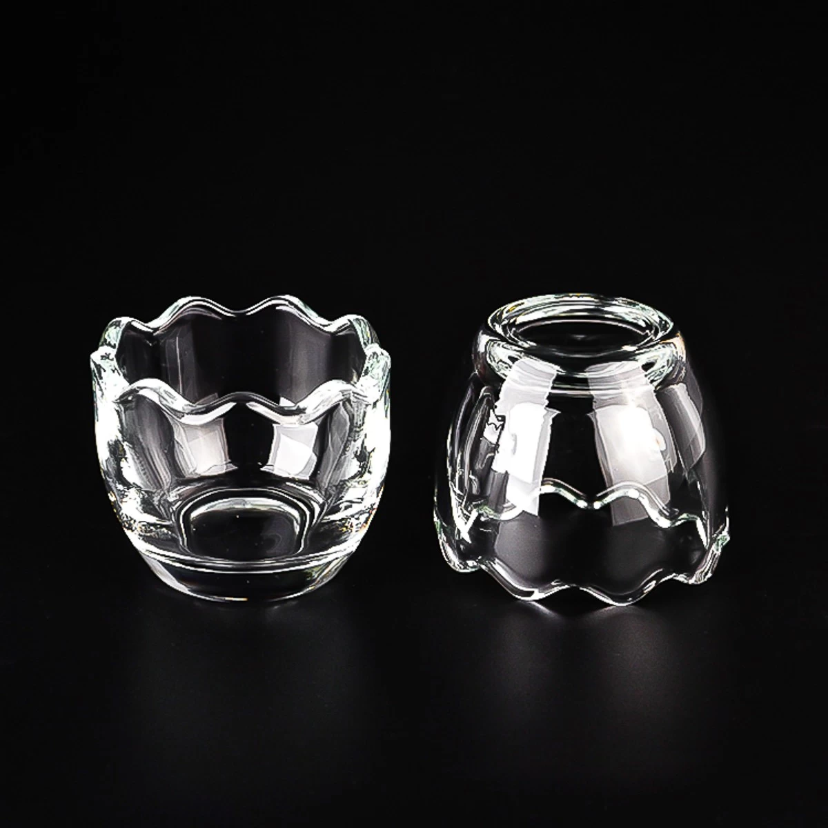 Unique egg shape glass candle jar wholesale