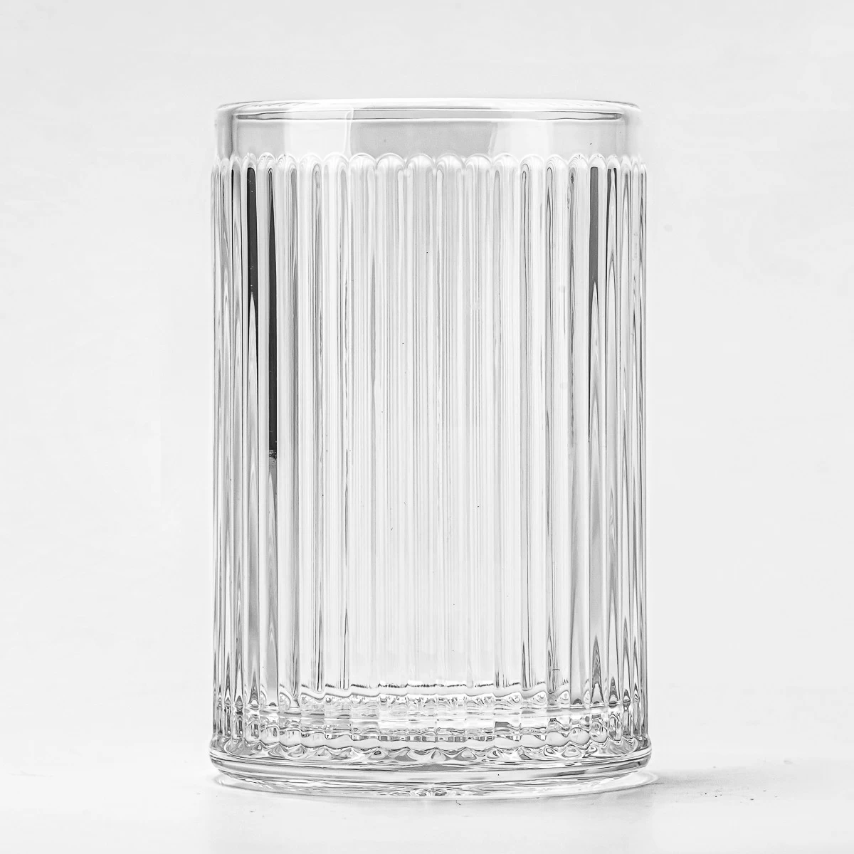 stripe glass candle vessels for candle making home decor