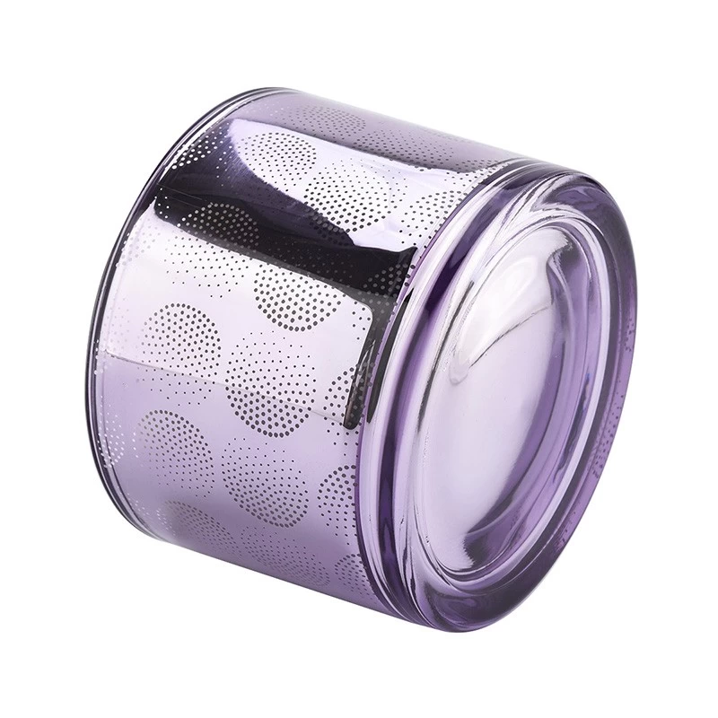 Al por mayor 8 oz 10 oz 12 ooz Púrpura Fabricantes de frasco de vela de vidrio grande