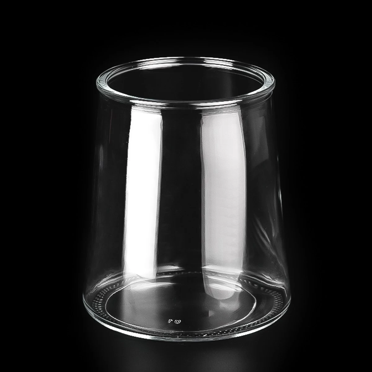 Large capacity glass candle container wholesale