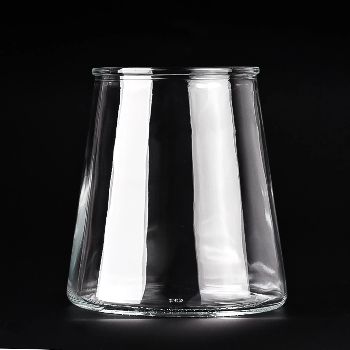 Large capacity glass candle container wholesale