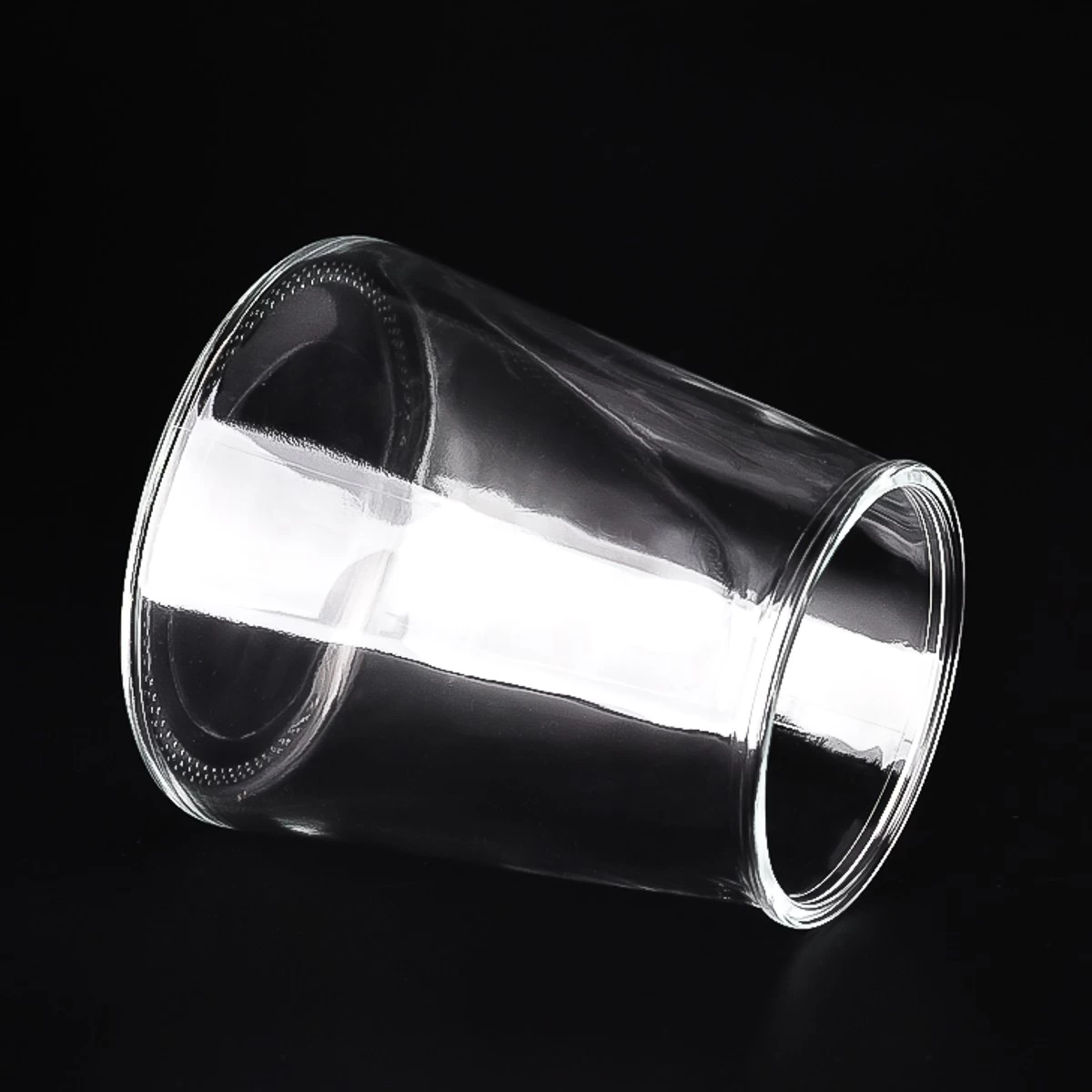 Large capacity glass candle container wholesale