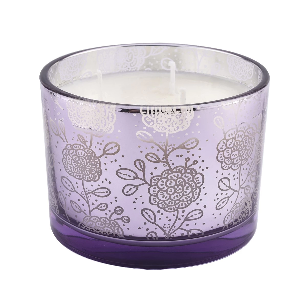 Wholesale laser craft large glass candle jars in bulk candle holders