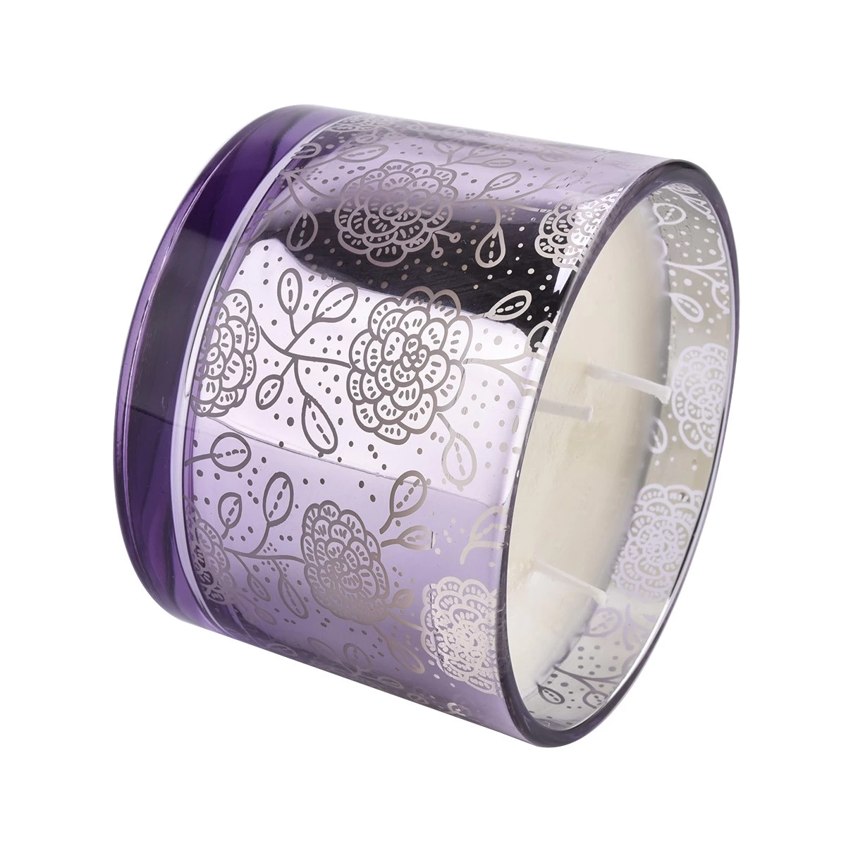 Wholesale laser craft large glass candle jars in bulk candle holders