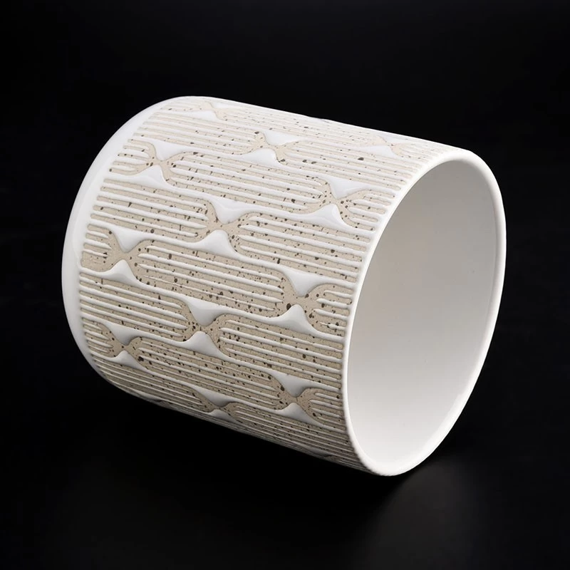 Ceramiczne pojemniki na świece 11 uncji Ceramiczne świeczniki z wosku zapachowego