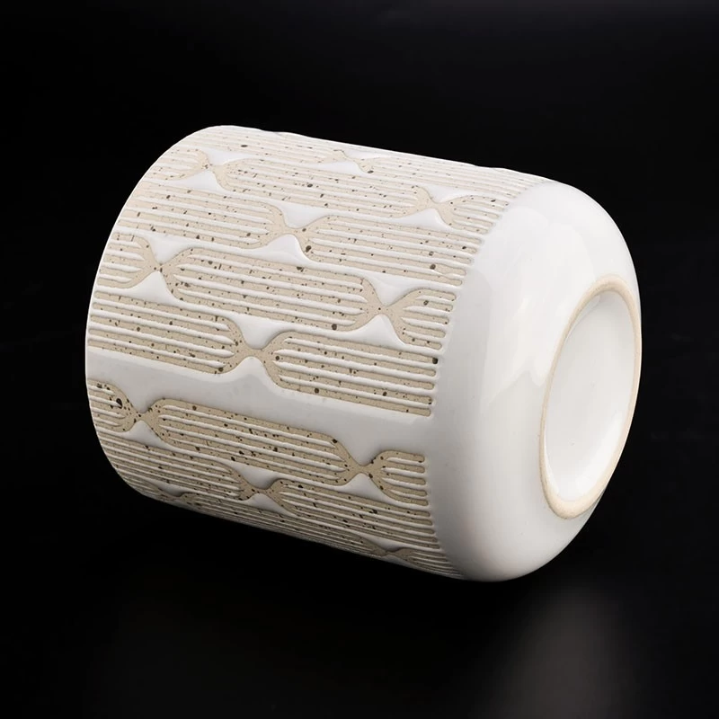 Ceramiczne pojemniki na świece 11 uncji Ceramiczne świeczniki z wosku zapachowego