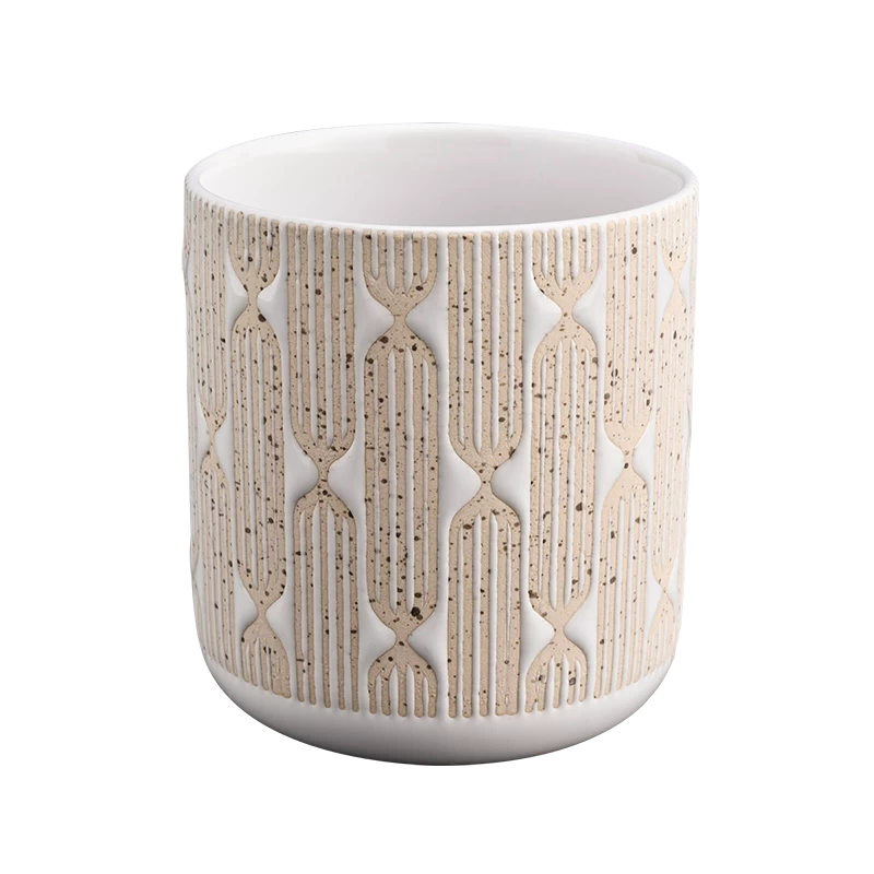 Ceramic Candle Vessels 11oz Scent Wax Ceramic Candle Holders