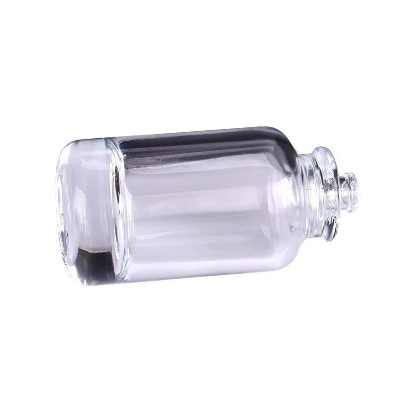100ml round glass perfume bottle with crimp top