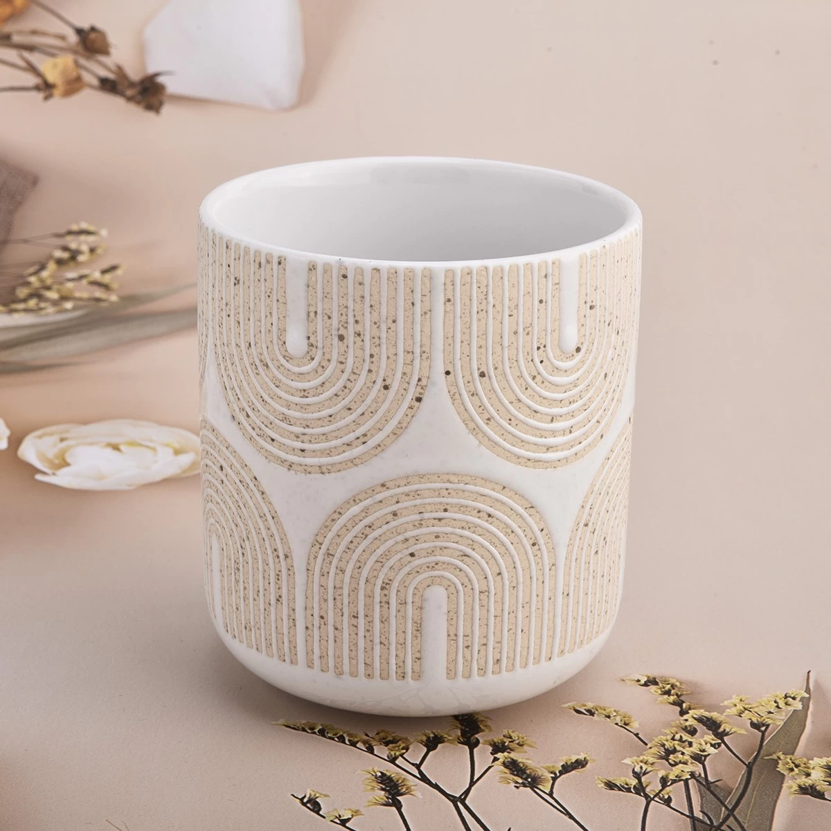 Porta di candele di vetro Luxury Custom Nordic Style Ceramic Candele Fornitore